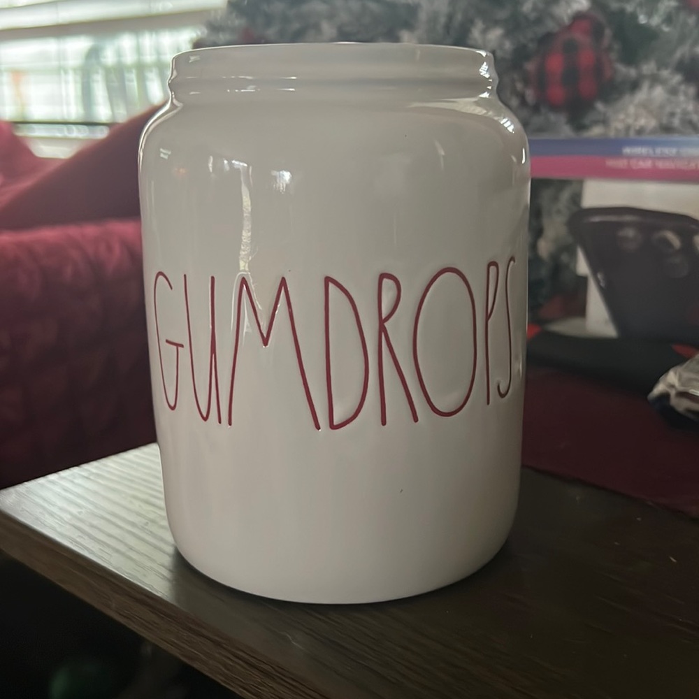 Rae Dunn gumdrops canister